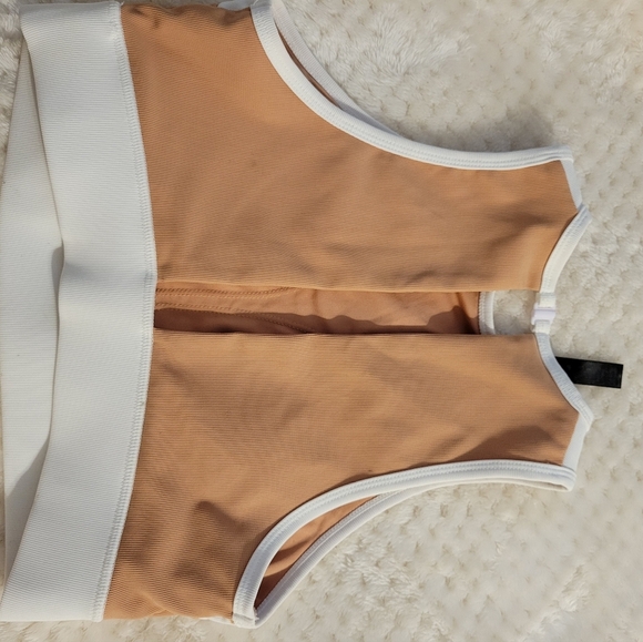 Kyodan Sports Bra Padded Supported Pink White Size Medium - Picture 3 of 3